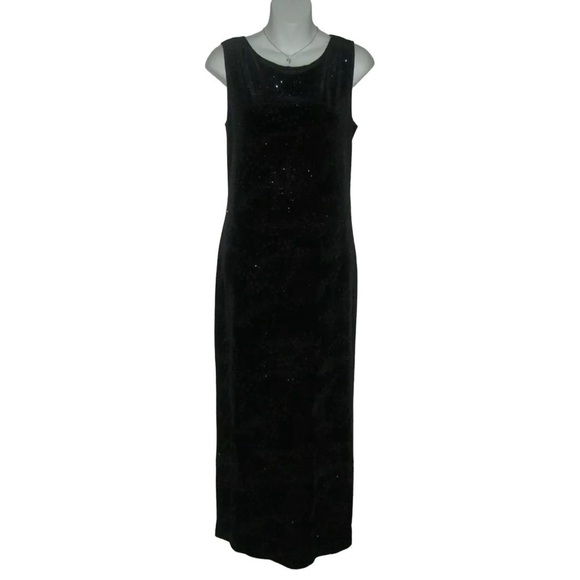 California Concepts Dress Vintage 90s Velvet Glitter Goth Fairy Grunge ALT egirl - Picture 1 of 14